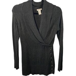 🌑 Cache Dark Gray Sweater - Size Small